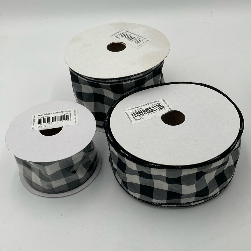 Buffalo Check Wire Ribbon